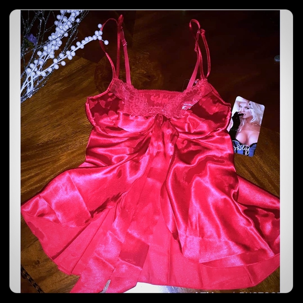 New Lady in Red Babydoll